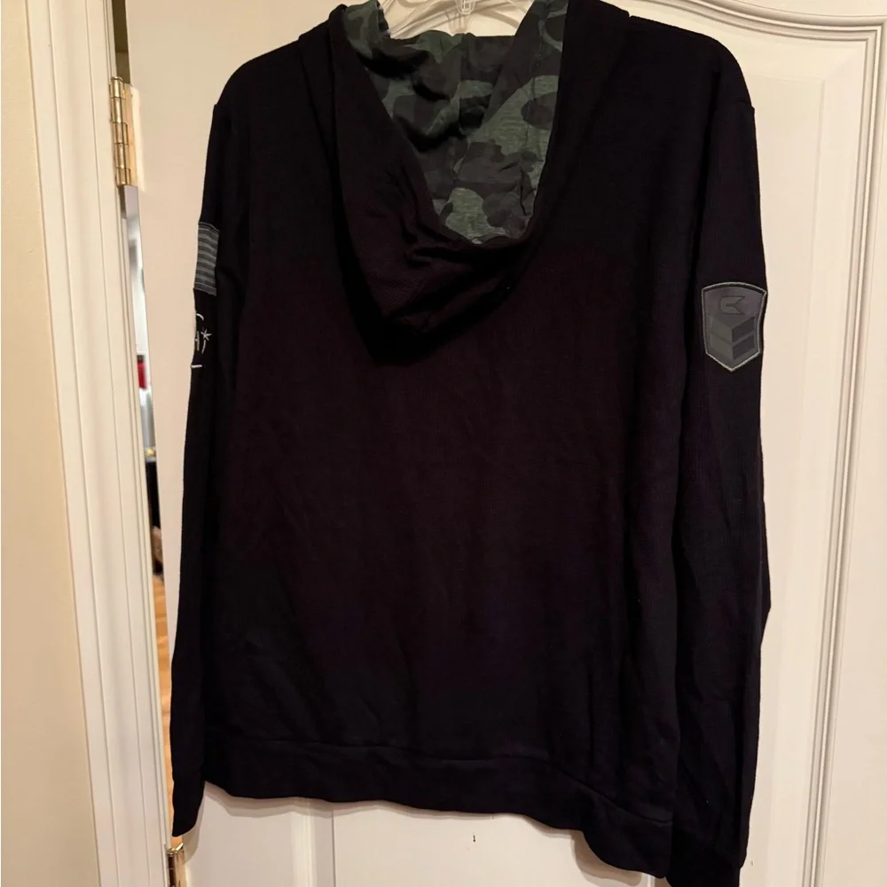 Alabama Crimson Tide Black Salute To Service Lightweight Full Zip Hoodie Medium - Picture 5 of 5